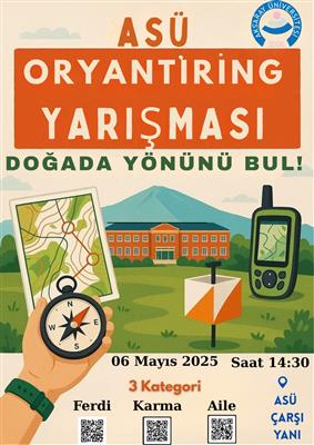 ASÜ Oryantiring Yarışması: Doğada Yönünü Bul