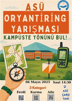 ASÜ Oryantiring Yarışması: Kampüste Yönünü Bul